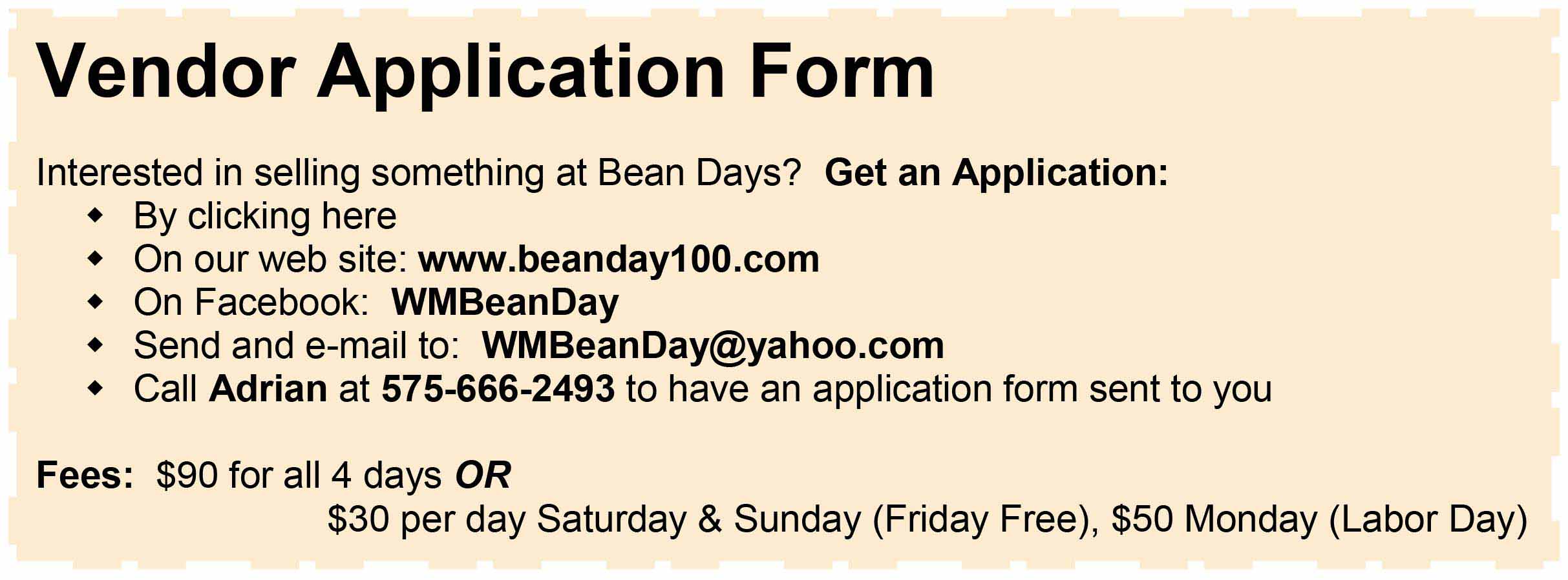 Vendor Information